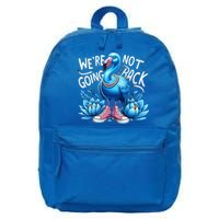 Kamala Harris 2024 Vintage Flamingo Were Not Going Back 16 in Basic Backpack