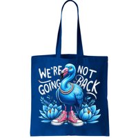 Kamala Harris 2024 Vintage Flamingo Were Not Going Back Tote Bag