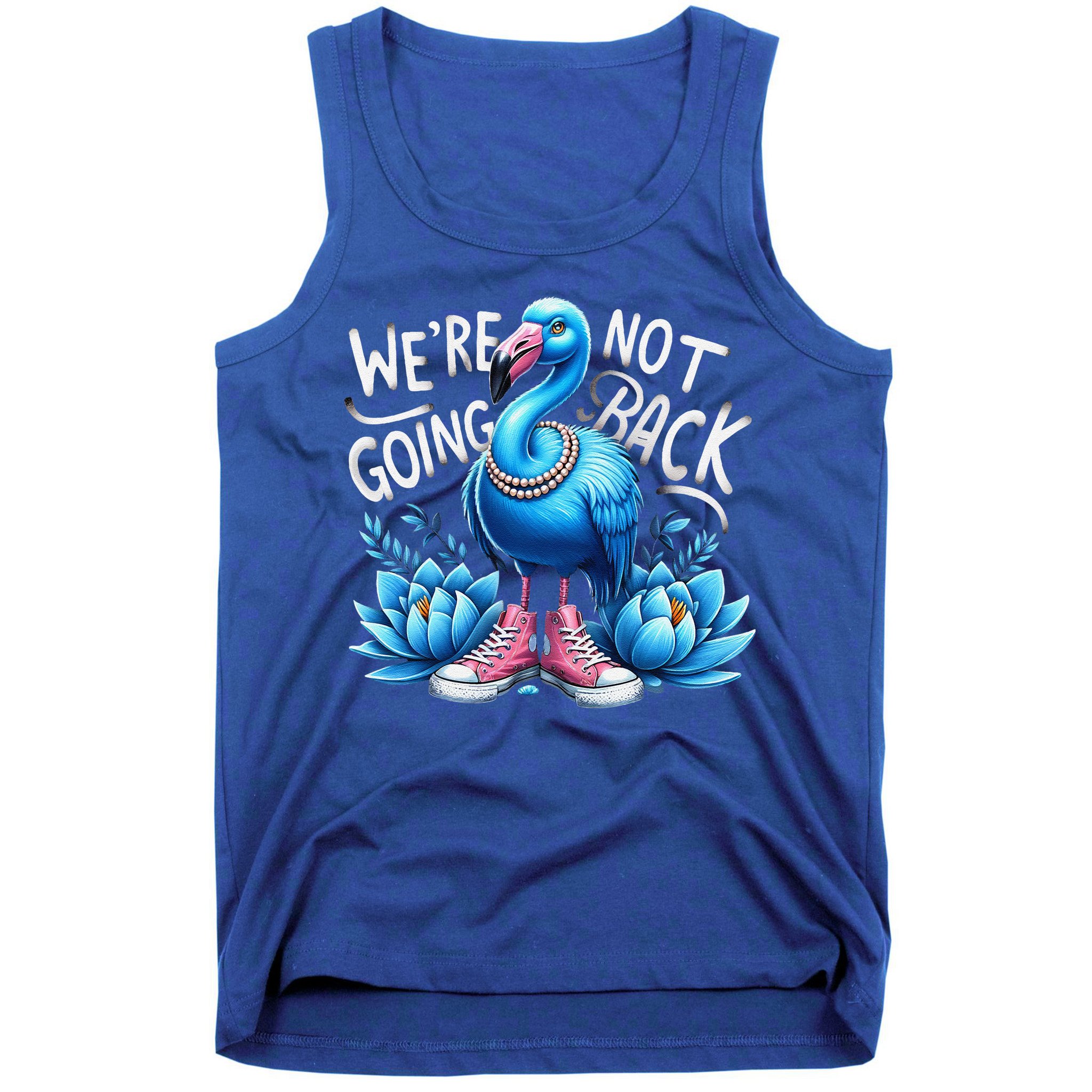 Kamala Harris 2024 Vintage Flamingo Were Not Going Back Tank Top