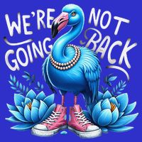 Kamala Harris 2024 Vintage Flamingo Were Not Going Back Women's V-Neck T-Shirt