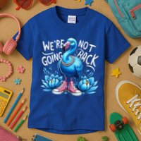 Kamala Harris 2024 Vintage Flamingo Were Not Going Back Kids T-Shirt