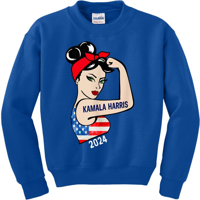 Kamala Harris 2024 President America Election Vote Women Kids Sweatshirt