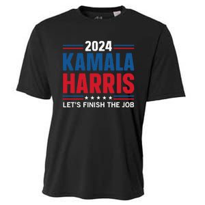 Kamala Harris 2024 LetS Finish The Job Cooling Performance Crew T-Shirt