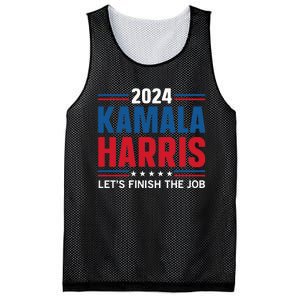 Kamala Harris 2024 LetS Finish The Job Mesh Reversible Basketball Jersey Tank