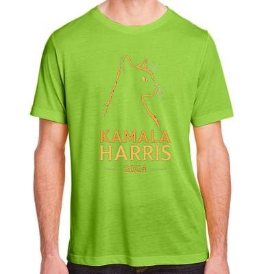 Kamala Harris 2024 Cat Silhouette Adult ChromaSoft Performance T-Shirt