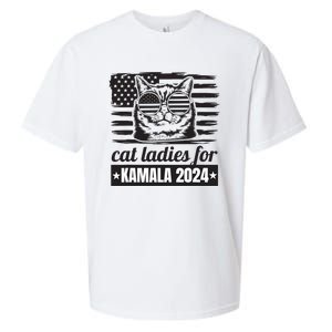 Kamala Harris 2024 Cat Lady Voting Cats Feminine Funny Women Sueded Cloud Jersey T-Shirt