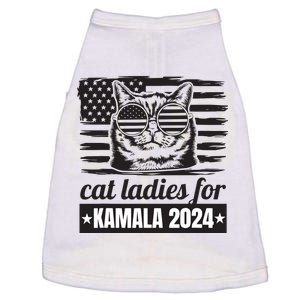 Kamala Harris 2024 Cat Lady Voting Cats Feminine Funny Women Doggie Tank