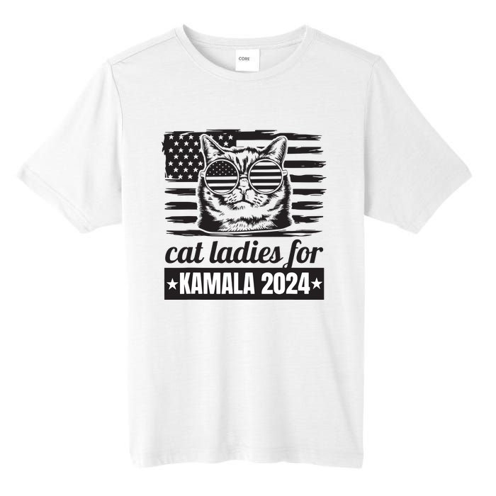 Kamala Harris 2024 Cat Lady Voting Cats Feminine Funny Women Tall Fusion ChromaSoft Performance T-Shirt