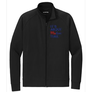 Kamala Harris 2024 Its About Madam Time President Election Stretch Full-Zip Cadet Jacket