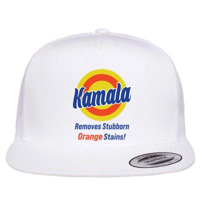 Kamala Harris 2024 Removes Stubborn Orange Stains Flat Bill Trucker Hat