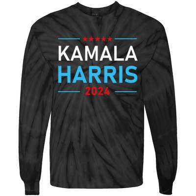 Kamala Harris 2024 Presidential Election Campaign Tie-Dye Long Sleeve Shirt