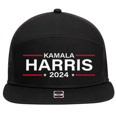 Kamala Harris 2024 For President Election Campaign 7 Panel Mesh Trucker Snapback Hat