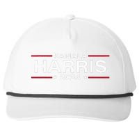 Kamala Harris 2024 For President Election Campaign Snapback Five-Panel Rope Hat