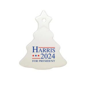 Kamala Harris 2024 For President Election Campaign Ceramic Tree Ornament