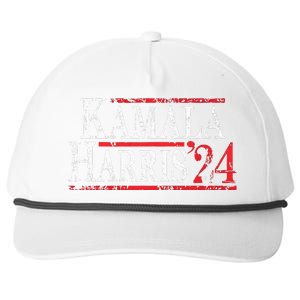 Kamala Harris 2024 For President Campaign Snapback Five-Panel Rope Hat