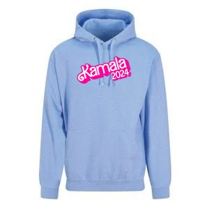 Kamala Harris 2024 Neon Fuchsia Doll Logo Unisex Surf Hoodie