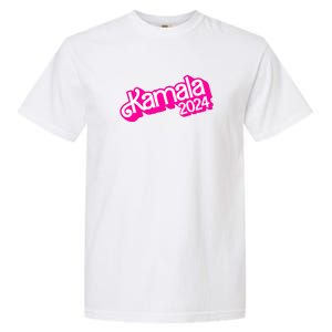 Kamala Harris 2024 Neon Fuchsia Doll Logo Garment-Dyed Heavyweight T-Shirt