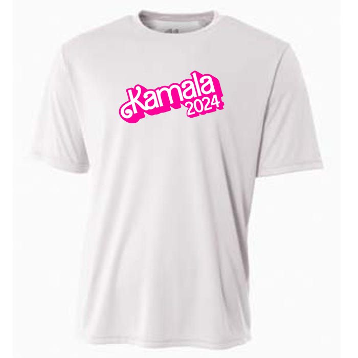 Kamala Harris 2024 Neon Fuchsia Doll Logo Cooling Performance Crew T-Shirt