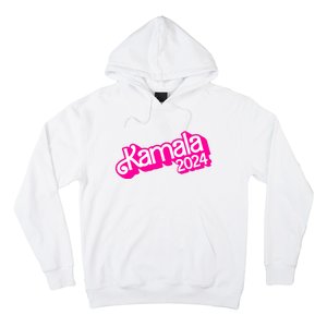 Kamala Harris 2024 Neon Fuchsia Doll Logo Hoodie