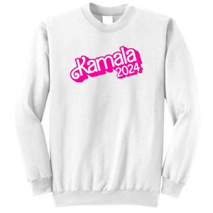 Kamala Harris 2024 Neon Fuchsia Doll Logo Sweatshirt