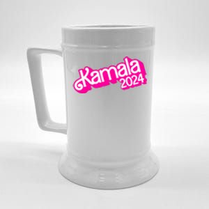 Kamala Harris 2024 Neon Fuchsia Doll Logo Beer Stein