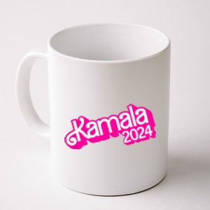 Kamala Harris 2024 Neon Fuchsia Doll Logo Coffee Mug