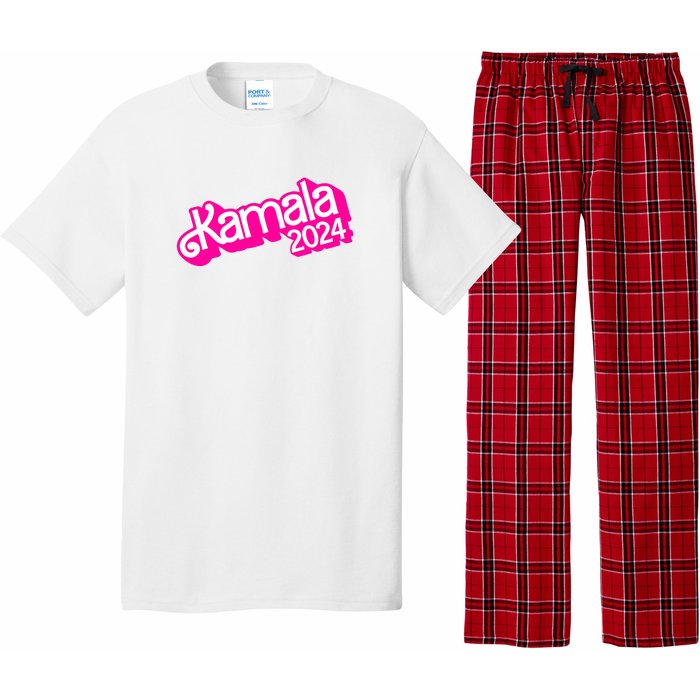 Kamala Harris 2024 Neon Fuchsia Doll Logo Pajama Set