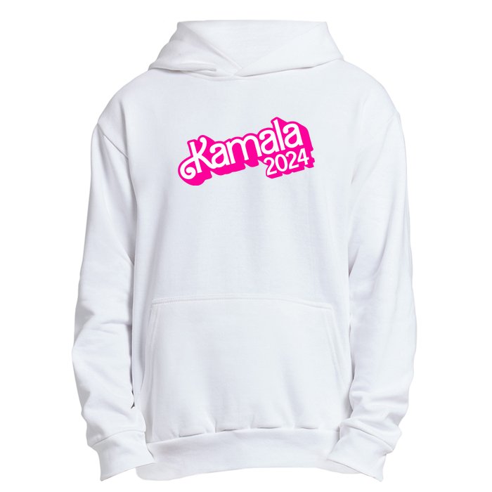 Kamala Harris 2024 Neon Fuchsia Doll Logo Urban Pullover Hoodie