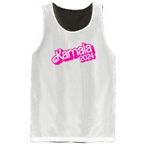 Kamala Harris 2024 Neon Fuchsia Doll Logo Mesh Reversible Basketball Jersey Tank