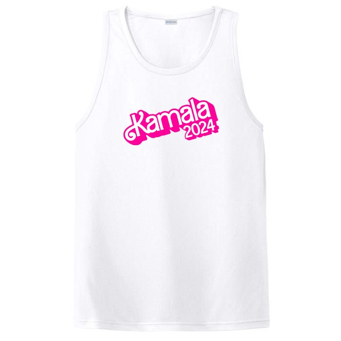 Kamala Harris 2024 Neon Fuchsia Doll Logo PosiCharge Competitor Tank