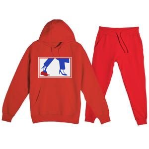 Kalama Harris 2024 Retro Comma La Red Hat Anti Trump Maga Premium Hooded Sweatsuit Set