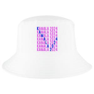 Kamala Harris 2024 Vote Democratic President Text Repeating Cool Comfort Performance Bucket Hat