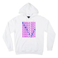 Kamala Harris 2024 Vote Democratic President Text Repeating Hoodie