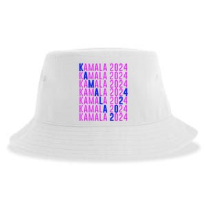 Kamala Harris 2024 Vote Democratic President Text Repeating Sustainable Bucket Hat