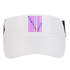 Kamala Harris 2024 Vote Democratic President Text Repeating Adult Drive Performance Visor