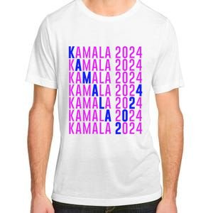 Kamala Harris 2024 Vote Democratic President Text Repeating Adult ChromaSoft Performance T-Shirt