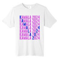 Kamala Harris 2024 Vote Democratic President Text Repeating Tall Fusion ChromaSoft Performance T-Shirt