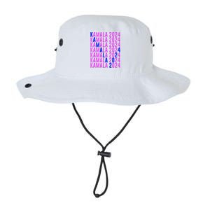 Kamala Harris 2024 Vote Democratic President Text Repeating Legacy Cool Fit Booney Bucket Hat