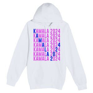 Kamala Harris 2024 Vote Democratic President Text Repeating Premium Pullover Hoodie