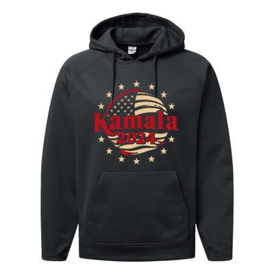 Kamala Harris 2024 For President Campaign Performance Fleece Hoodie