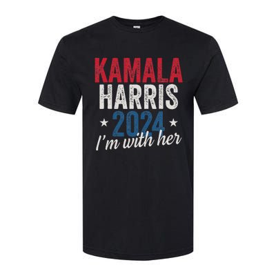 Kamala Harris 2024 Support IM With Her Kamala Harris 2024 Softstyle CVC T-Shirt