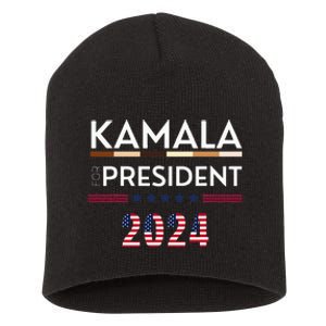 Kamala Harris 2024 For President Campaign Short Acrylic Beanie