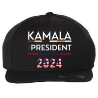 Kamala Harris 2024 For President Campaign Wool Snapback Cap