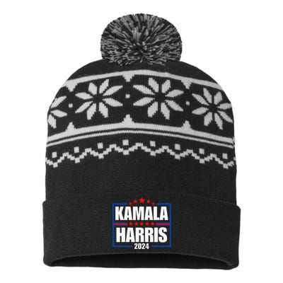 Kamala Harris 2024 Election Presidential Campaign USA-Made Snowflake Beanie