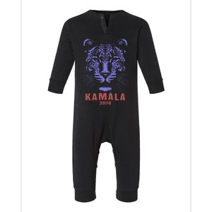 Kamala Harris 2024 For President Leopard Infant Fleece One Piece