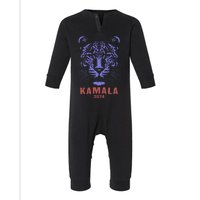 Kamala Harris 2024 For President Leopard Infant Fleece One Piece