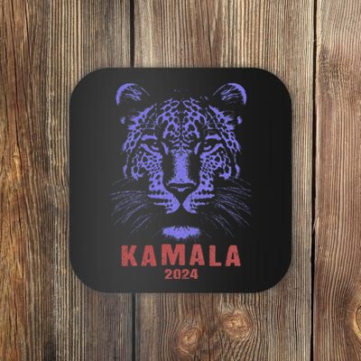 Kamala Harris 2024 For President Leopard Coaster