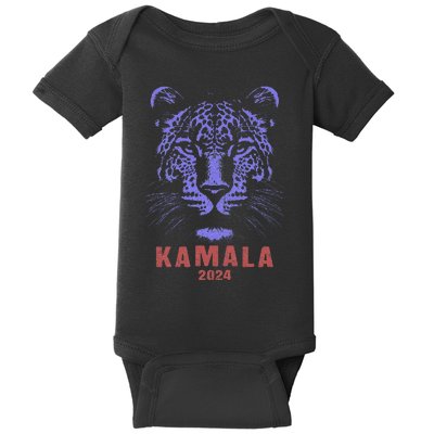 Kamala Harris 2024 For President Leopard Baby Bodysuit