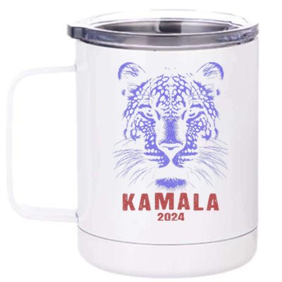 Kamala Harris 2024 For President Leopard 12 oz Stainless Steel Tumbler Cup