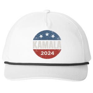 Kamala Harris 2024 For President Campaign Snapback Five-Panel Rope Hat